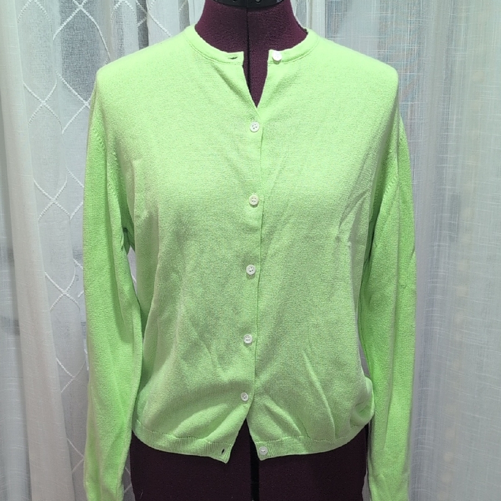 Lilly Pulitzer Lime Green Cardigan